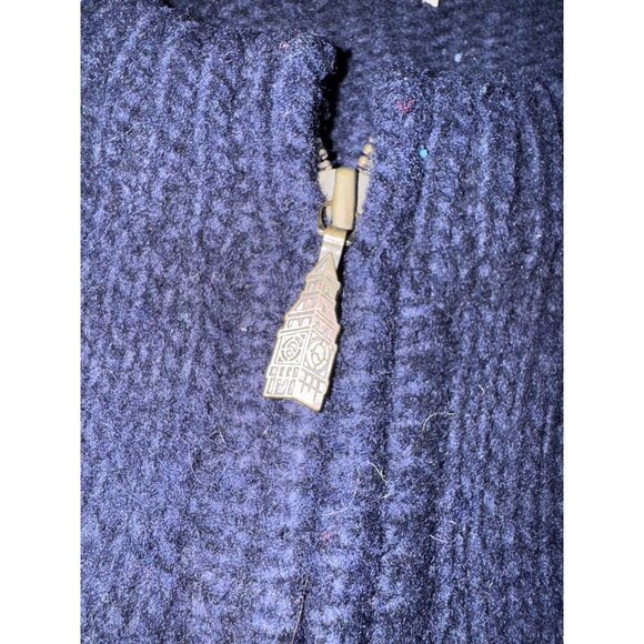 Rev Wear 100% Wool Knit Sweater With Colorful Geometric Patterns & Zip Closure - - Picture 3 of 9